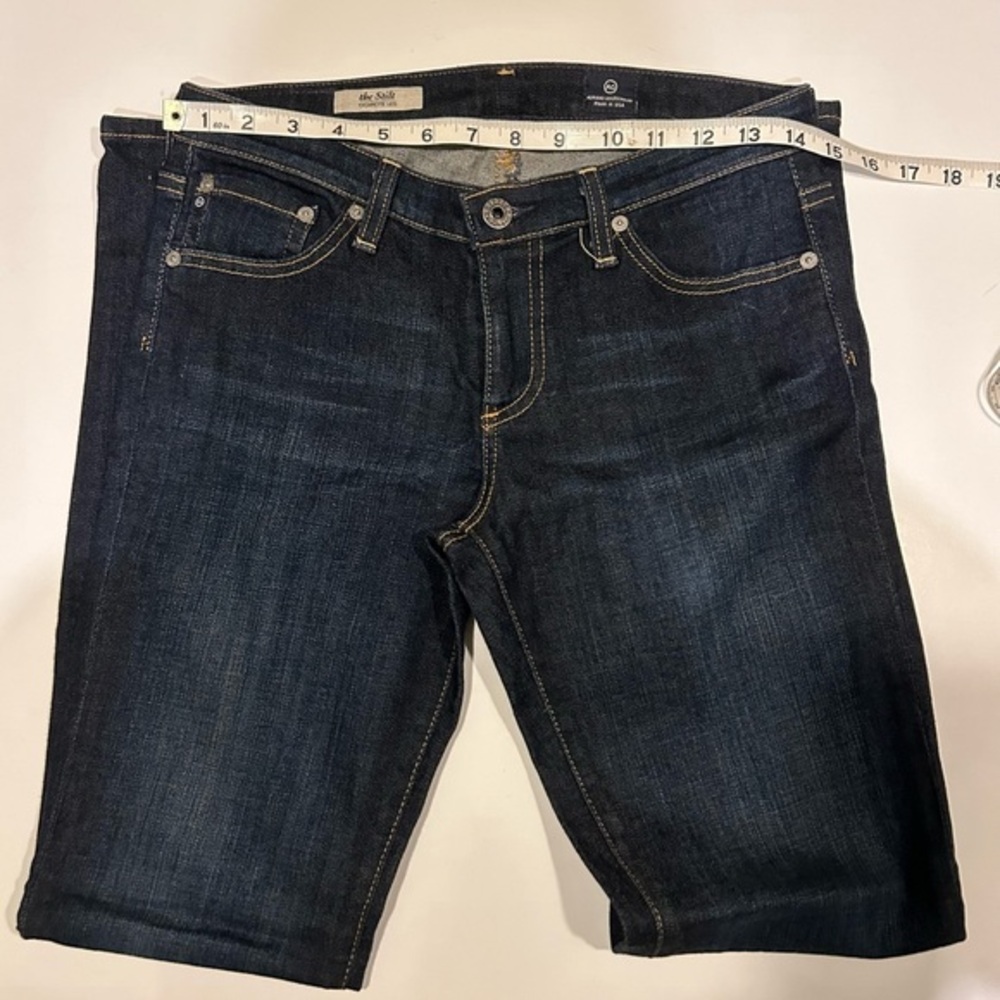 AG ADRIANO GOLDSCHMEID THE STILT CIGARETTE LEG MEDIUM WASH BLUE JEANS SIZE 27R